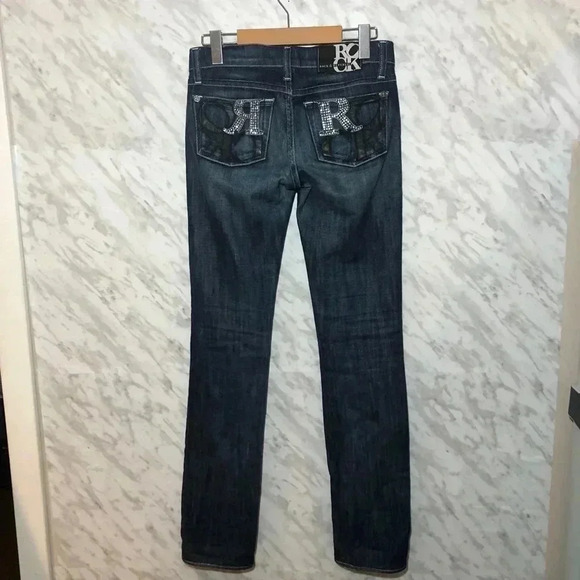 Rock  & Republic Bootcut Jeans size 24 - Picture 2 of 6